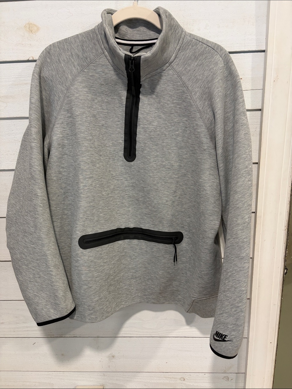Nike Sportswear Tech Fleece 1/2 Zip Gray Pullover Sweatshirt Men’s XL IZ6621-063